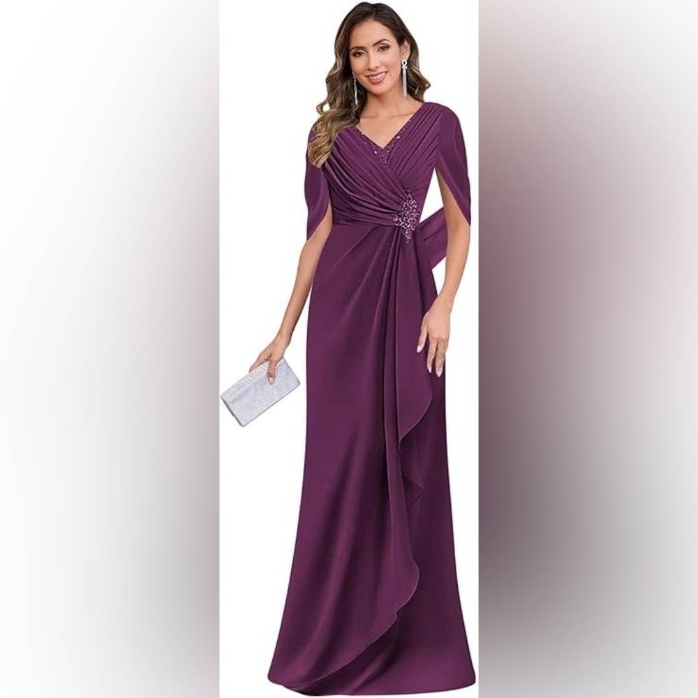 Elegant Purple Evening Gown
